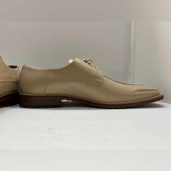 Mezlan Mens Beige Derby Shoes(Made in Spain) Size 12 - Picture 8 of 16